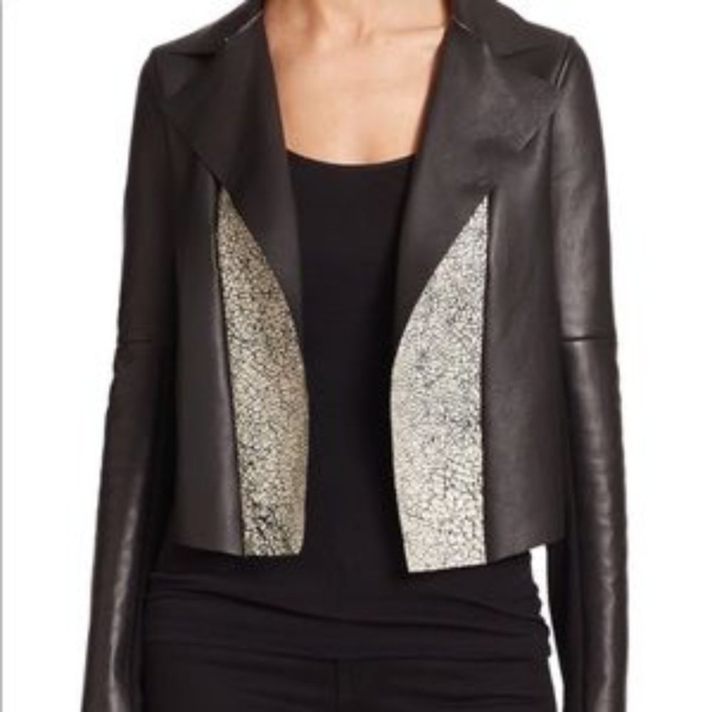 Bailey44 Reversible Crackled Leather Jacket